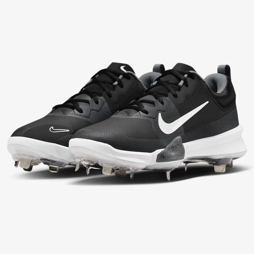 Nike Force Zoom Trout 9 Baseball Cleats Black White FB2907-001 Men's Size 7